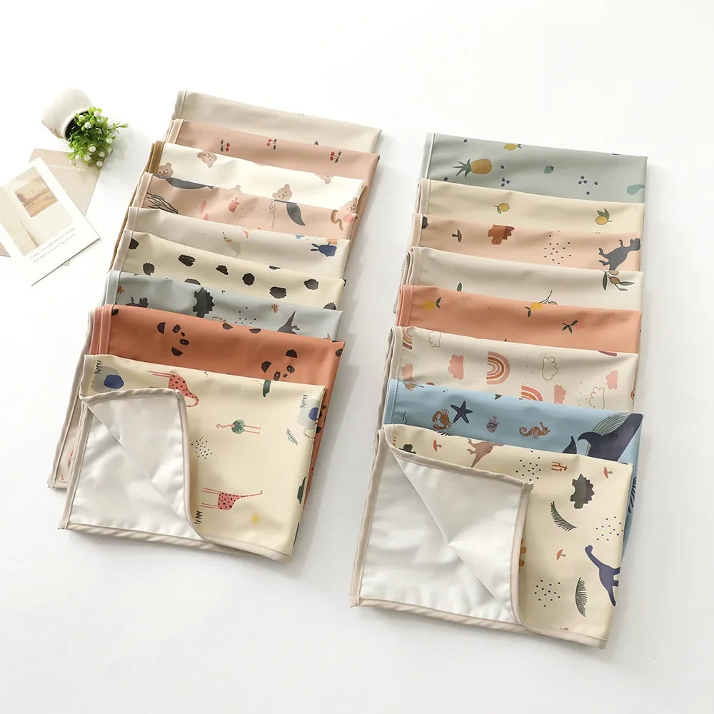 Matelas à langer imperméable réutilisable – Housse de matelas à langer portable pliable pour nouveau-nés, voyages et jeux