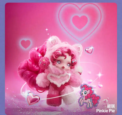 POP MART SKULLPANDA x My Little Pony Series Plush Doll Pendant – Mystery Box Genuine Blind Box Bag Ornament Figurine Toy