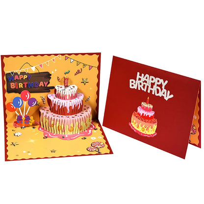 3D Pop-Up Greeting Card – Happy Birthday, Mother’s Day, Father’s Day, Love Mom Dad, Rose Flower, Easter & Thank You Gift