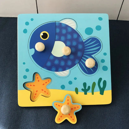 Jouet de puzzle en bois Montessori pour bébé – Jeu d'apprentissage éducatif pour les tout-petits de 1 à 3 ans, activité de développement cérébral d'association de formes pour enfants, cadeau d'anniversaire et jouet d'apprentissage précoce