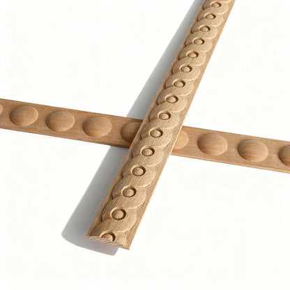 Appliques décoratives en bois moulé – Boiseries murales sculptées pour meubles, armoires, coins et décoration intérieure