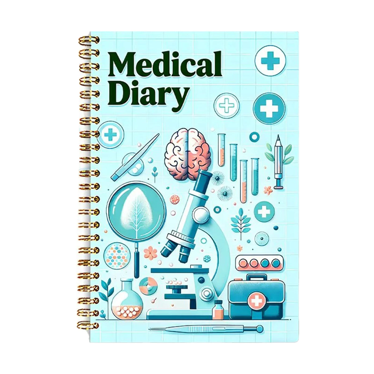 Health Diary Book – Structured Medication Tracker, Symptom Log & Daily Health Management Journal