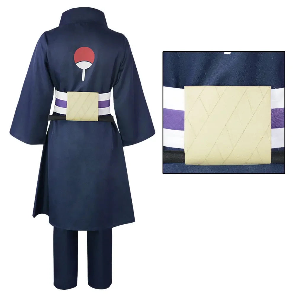 Naruto Obito Inspired Cosplay Costume – Japanese Kimono Outfit for Halloween, Festival & Stage Performance Party Roleplay