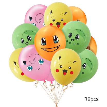 Pokémon Gift Bags – Pikachu Theme Birthday Party Packing Bags for Balloons, Candy, Snacks & Kids Party Favors (Charmander & Squirtle Design)