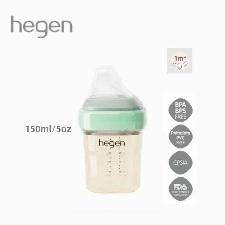 Hegen Original PPSU Baby Bottle Gift Set with Storage Lid, Pacifier & Water Bottle