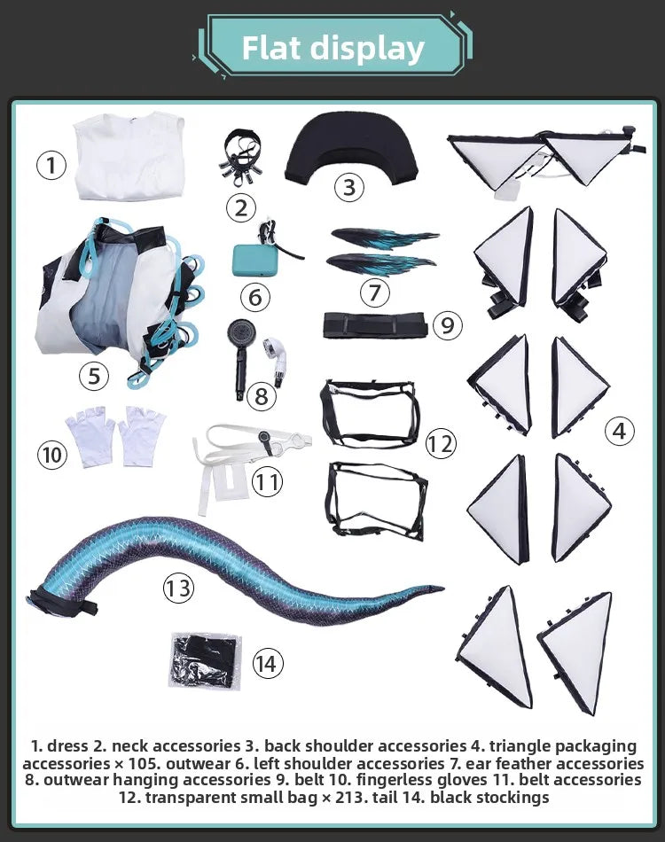 Arknights Ho’olheyak Cosplay Costume Full Set – KKcos Game Cosplay Series Outfit for Halloween, Stage Performance & Convention (S–XL)