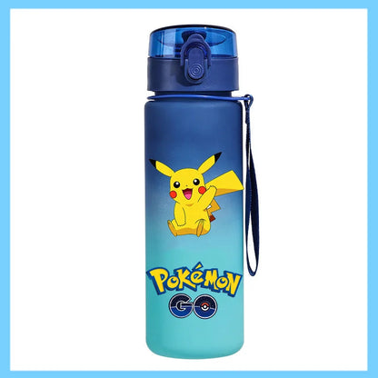 Pokémon 650ml Sports Water Bottle – Pikachu & Eevee Direct Drink Anti-Drip Cup
