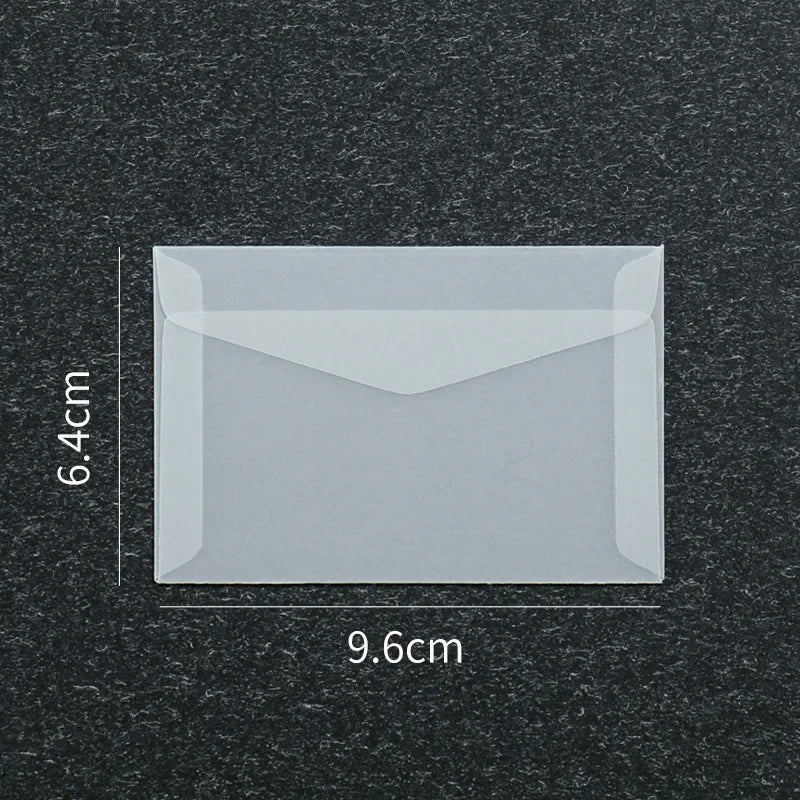 Lot de 50 enveloppes vierges translucides pour invitations, cartes postales, cartes de mariage, courriers professionnels et cartes cadeaux