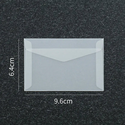 Lot de 50 enveloppes vierges translucides pour invitations, cartes postales, cartes de mariage, courriers professionnels et cartes cadeaux