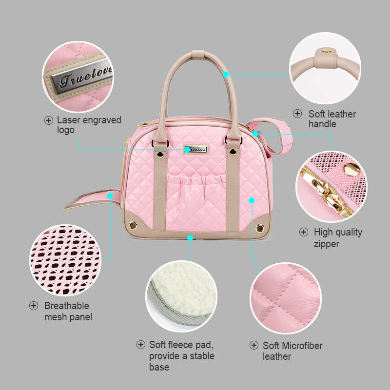 Bolso transportador Truelove para mascotas, mochila portátil de cabina para gatos y perros pequeños TLX6971