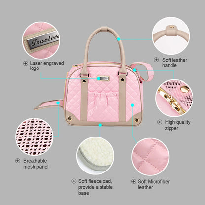 Bolso transportador Truelove para mascotas, mochila portátil de cabina para gatos y perros pequeños TLX6971