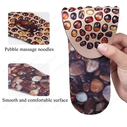 Foot Massage Insoles – Soft Rubber Cobblestone Reflexology Acupressure Foot Pads for Relaxation, Comfort & Daily Foot Care