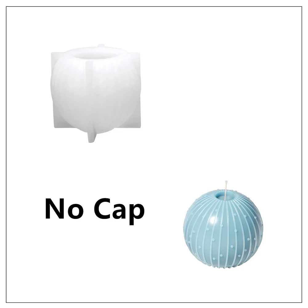 Christmas Bauble Candle Silicone Mold – DIY Scented Candle Making Mould for Xmas Gifts, Holiday Crafts & Home Decoration