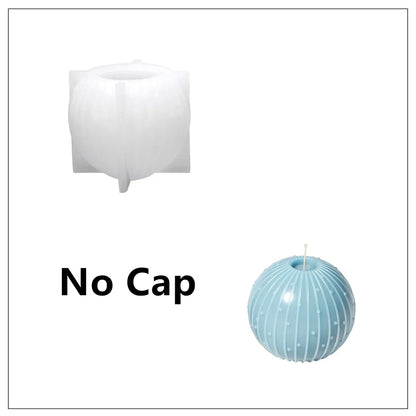 Christmas Bauble Candle Silicone Mold – DIY Scented Candle Making Mould for Xmas Gifts, Holiday Crafts & Home Decoration