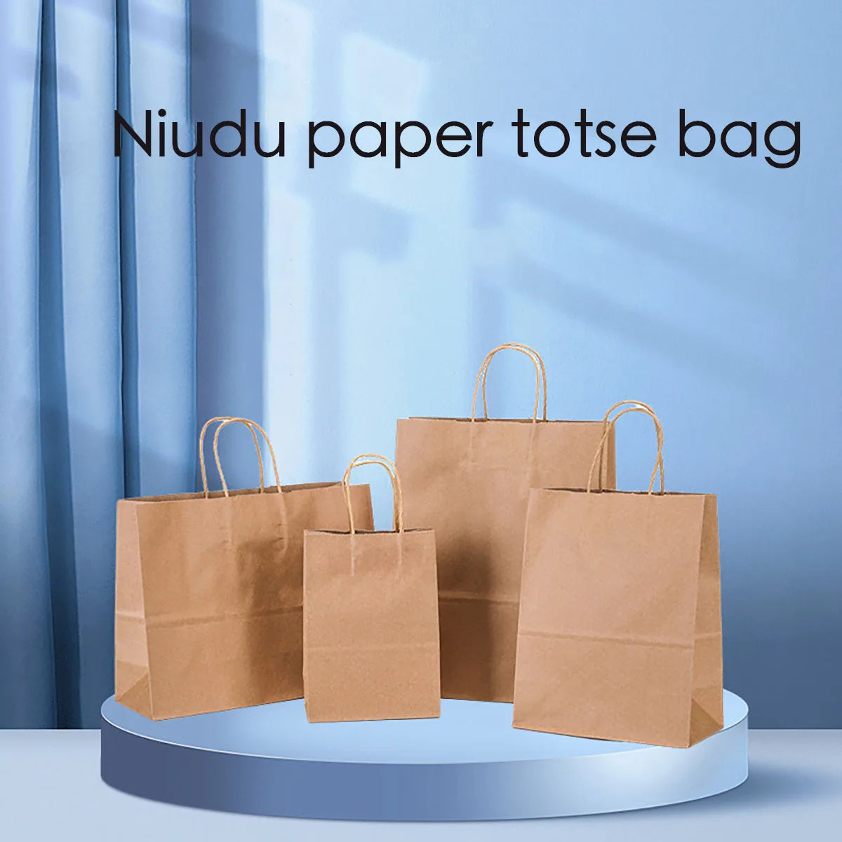 10PCS Kraft Paper Gift Bags with Handles – Shopping Bags for Clothing, Weddings, Christmas, Retail Packaging & Party Gift Favors
