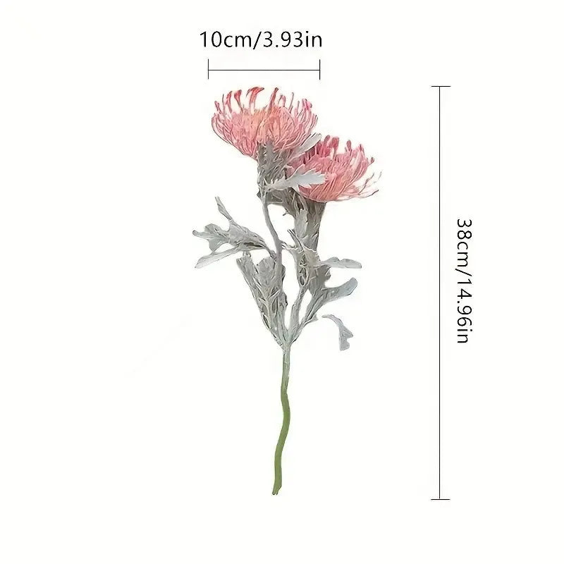 Flores artificiales de crisantemo araña – Decoración floral de crisantemo sintético realista para el hogar, habitaciones, bodas, Navidad, Pascua y arreglos de mesa