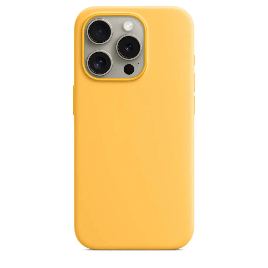 Coque MagSafe en silicone liquide pour iPhone 15 Pro Max – Housse de protection magnétique compatible avec la recharge sans fil
