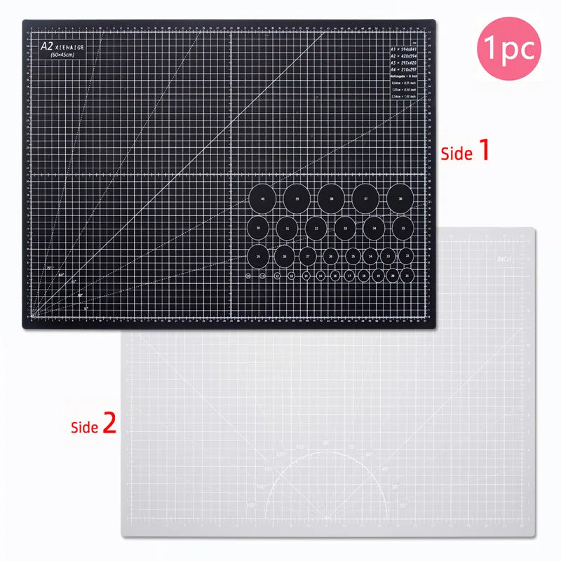 A2 Self-Healing Cutting Mat – Large 23.6×17.7 Inch Craft Mat with Grid Surface for DIY, Quilting & Office Use
