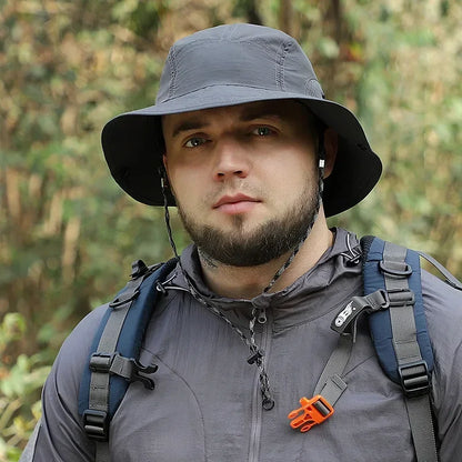 XXL 60-65cm Large Size Sun Bucket Hat for Men – Lightweight Quick-Dry Outdoor Fishing Cap with Sun Protection for Hiking & Jungle