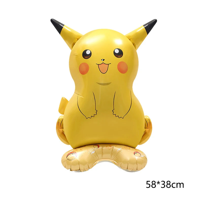 Pokémon Gift Bags – Pikachu Theme Birthday Party Packing Bags for Balloons, Candy, Snacks & Kids Party Favors (Charmander & Squirtle Design)