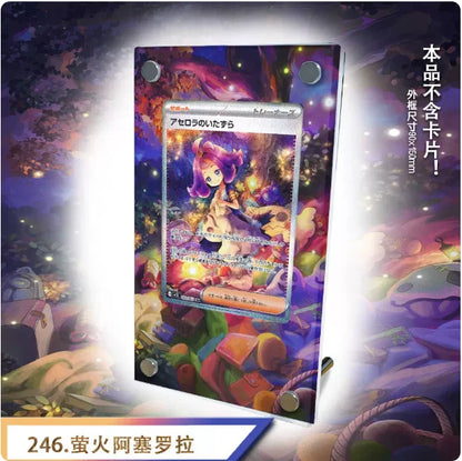 Oricorio Jasmine Carmine Rosa Giovanni Latias Gardevoir Gengar Meowth Dragonite Extended Art Card Display Stand Excluding Card