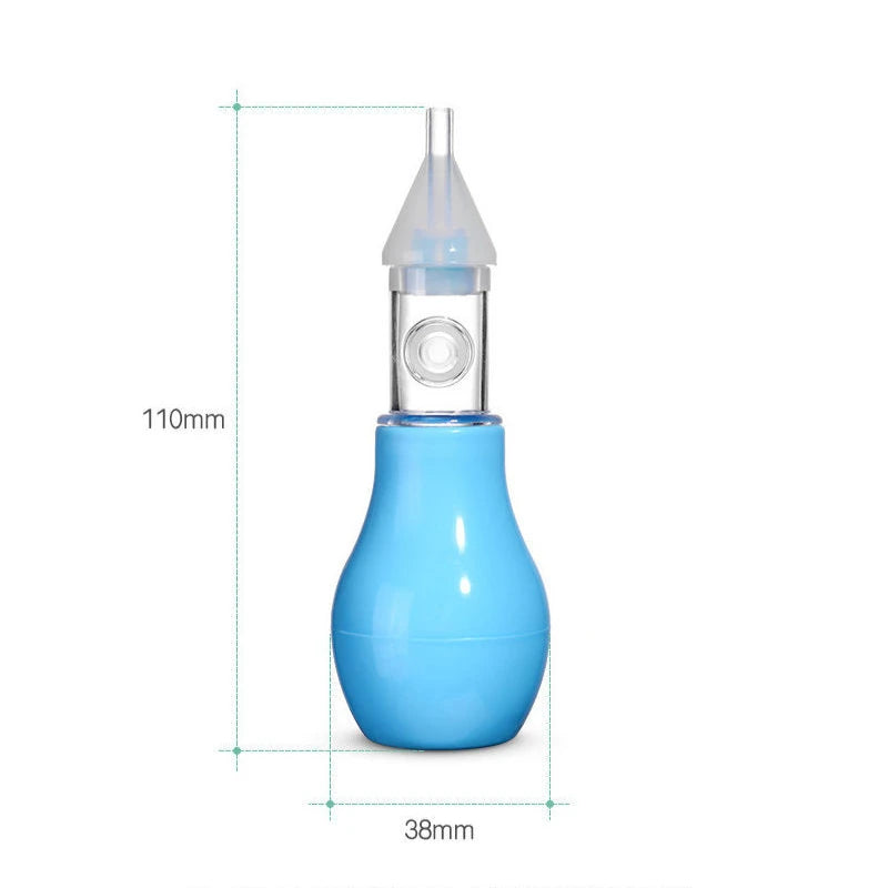 Aspirador Nasal de Silicona para Bebés – Limpiador Manual de Nariz para Lactantes y Niños Pequeños