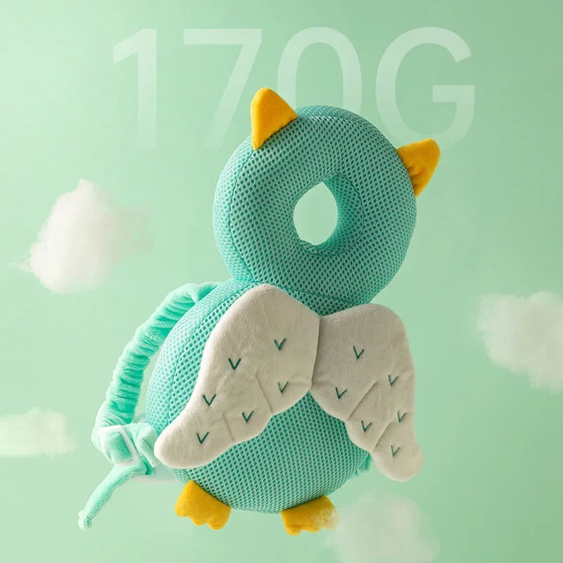 Mochila protectora de cabeza para bebé – Cojín de seguridad de abeja ángel para 1-3 años, almohada protectora anticaída
