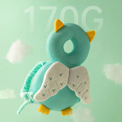 Mochila protectora de cabeza para bebé – Cojín de seguridad de abeja ángel para 1-3 años, almohada protectora anticaída