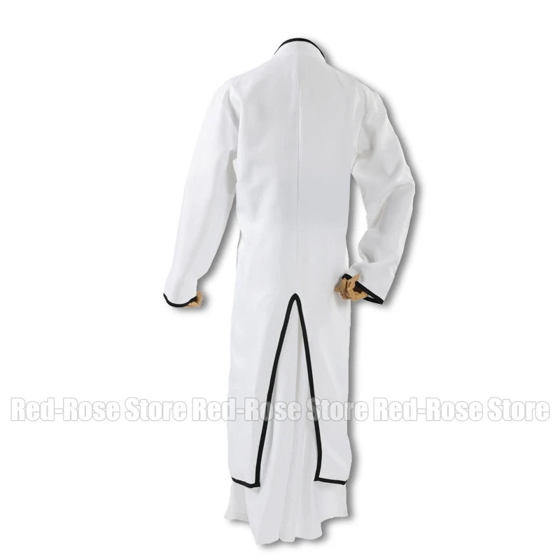 Ulquiorra Cifer Inspired Cosplay Costume – White Hollow Robe Cloak Kimono Coat Anime Roleplay Outfit for Halloween & Conventions