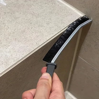 Cepillo de limpieza para el hogar – Cepillo de limpieza de baño de mango largo, cepillo de limpieza de radiadores y hendiduras, cepillo de detalles finos multifuncional para cocina, hogar y áreas de difícil acceso