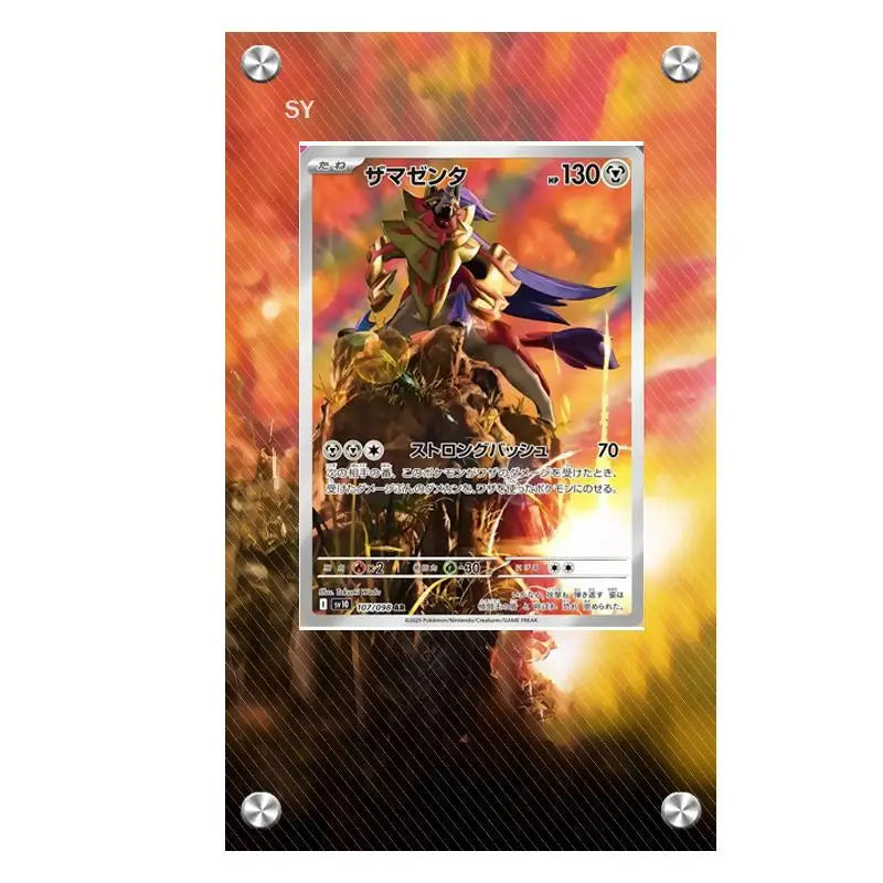 Expositor de metacrilato para cartas Pokémon – Psyduck, Bulbasaur, Mewtwo, Charmander y soporte protector para cartas de personajes