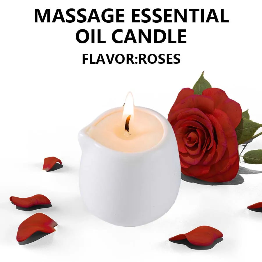 1PC Luxury Massage Oil Candle – Scented Aromatherapy Candle for Relaxation & Skin Moisturizing, Body Oil Candle for Spa & Self-Care