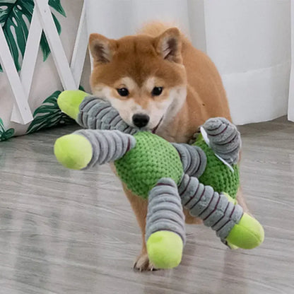 Indestructible Squeaky Dog Toy – Soft Plush Chew & Teething Toy for Large Dogs, Dental Training Toy for Aggressive Chewers