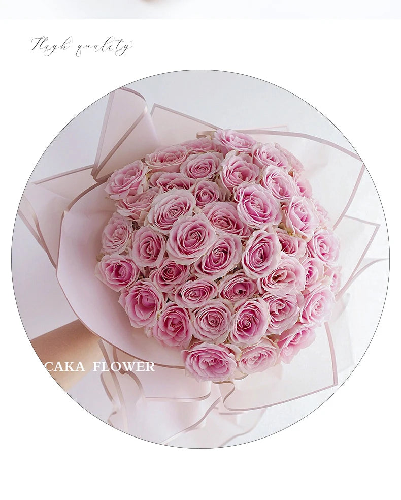 10 hojas de papel de envolver flores impermeable con bordes dorados para ramos, bodas, regalos y arreglos florales de bricolaje