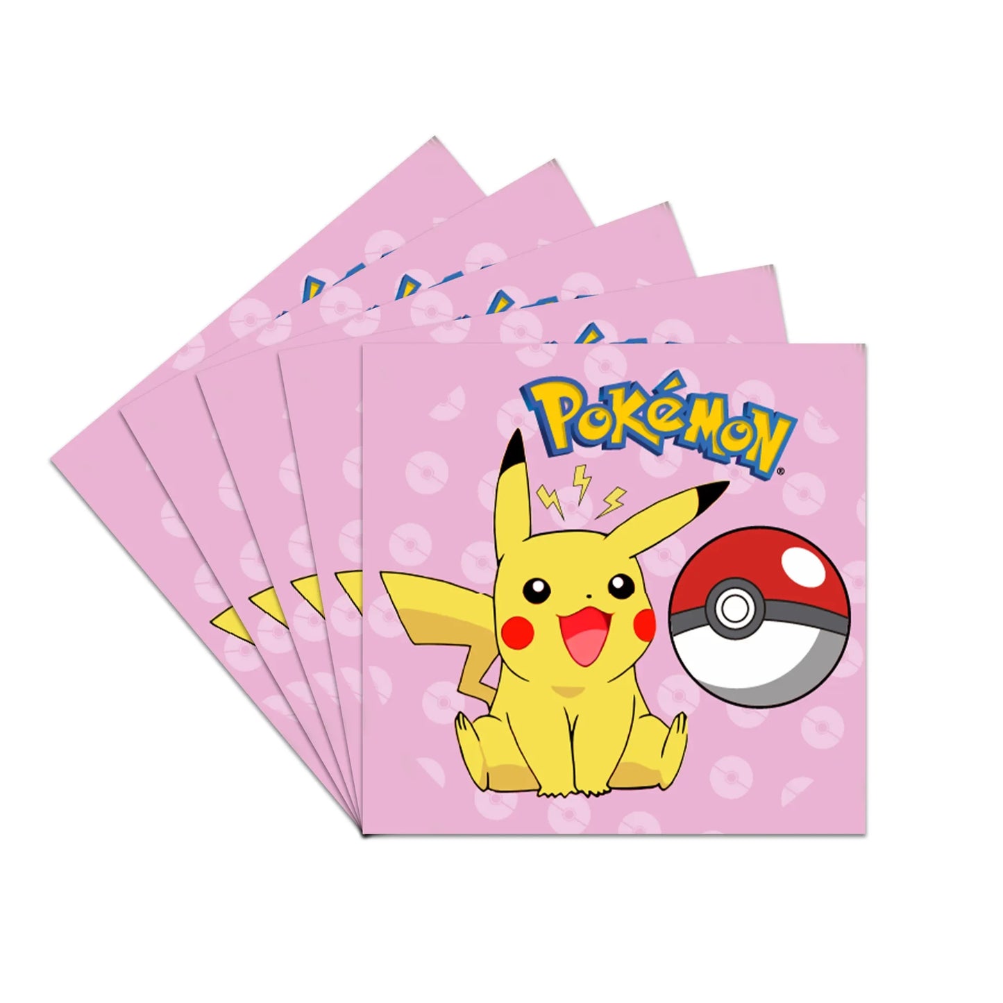 Pokémon Theme Birthday Party Decorations – Cartoon Pokémon Go Tableware Set (Cups, Plates & Pikachu Balloons) for Baby Shower & Party Favors