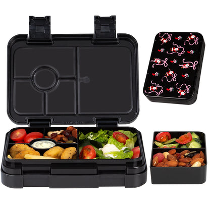 Fiambrera Bento para niños – Recipiente de comida portátil a prueba de fugas para la escuela, viajes y picnics, fiambrera para estudiantes apta para microondas para frutas, aperitivos y comidas