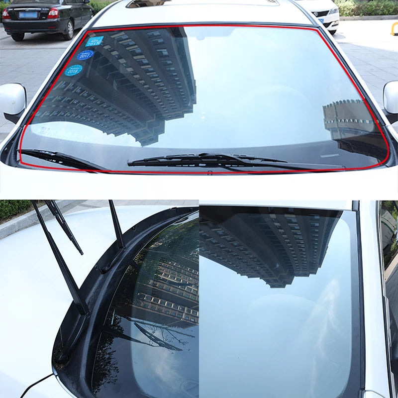 SEAMETAL Joint d'étanchéité en caoutchouc pour automobile – Bande d'étanchéité universelle pour porte de voiture, fenêtre, toit et pare-brise pour la réduction du bruit et la protection anti-collision.