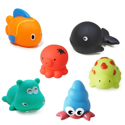 Baby Bath Toys Soft Rubber Floating Car, Boat & Plane Water Squeeze Toys for Toddlers