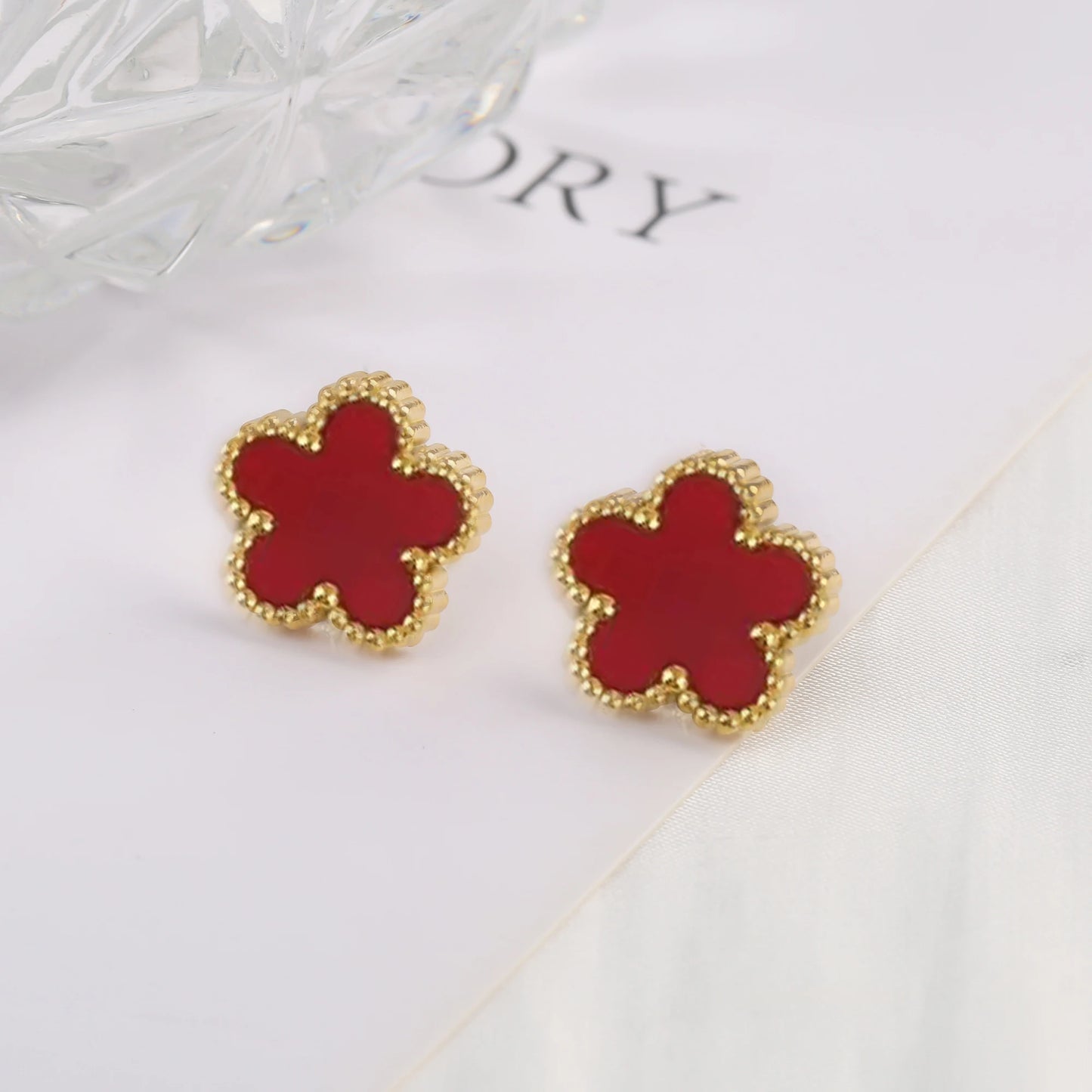 Stainless Steel Five Leaf Flower Clover Bracelet for Women Girls Adjustable Laser Petal Classic Brand Jewelry Gift