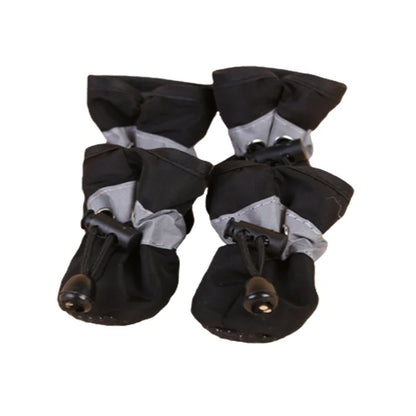 Bottes de pluie imperméables pour chien (lot de 4) – Chaussures antidérapantes pour petits chiens, chiots et chats