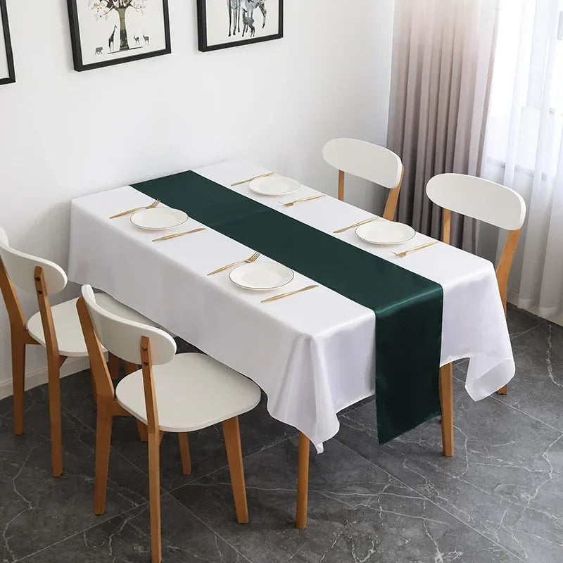 Luxury Satin Table Runner – Modern Elegant Pattern Table Decoration for Wedding, Birthday Party, Hotel, Banquet & Events
