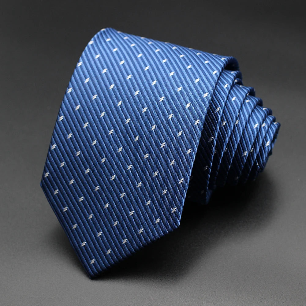 Corbata Floral de Puntos para Hombre – Corbata Casual de Moda Azul Roja Amarilla para Negocios, Bodas y Ocasiones Formales | Accesorio de Regalo