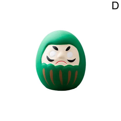 Japanese Daruma Doll Figurine – Traditional Ceramic Lucky Fortune Charm, Miniature Home Decor Ornament & Cultural Gift