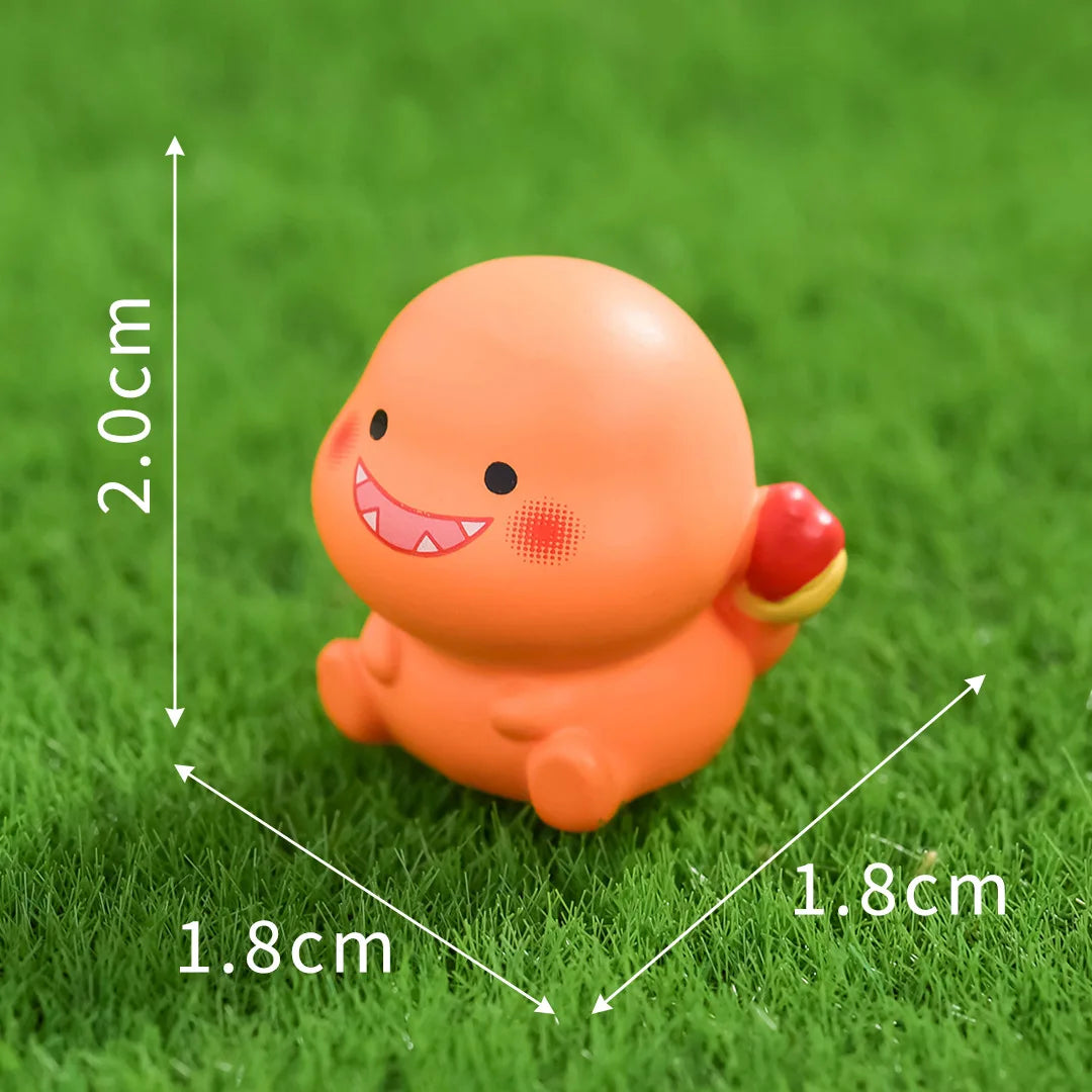 6PCS/SET Pokémon Anime Figures – Pikachu, Gengar, Bulbasaur & Charmander Luminous Cute Model Ornaments for Collection & Gifts