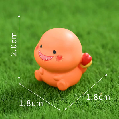 6PCS/SET Pokémon Anime Figures – Pikachu, Gengar, Bulbasaur & Charmander Luminous Cute Model Ornaments for Collection & Gifts