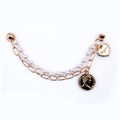 Bling Shoe Chains – Metal Shoe Charms & Sparkling Shoe Decorations for Girls & Women, Fashion Footwear Accessories & Gifts