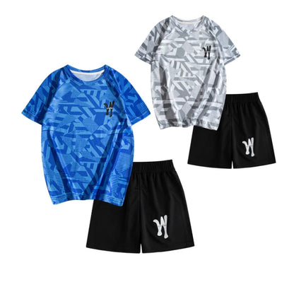 Maillot et short de football pour enfants Ensemble d'entraînement 2 pièces pour garçons