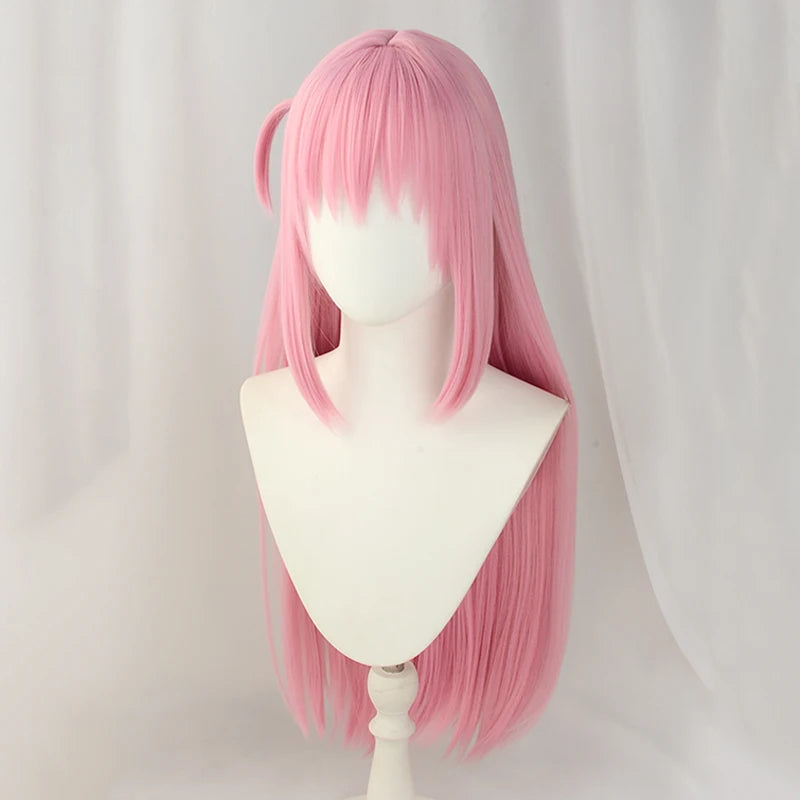Bocchi the Rock! Cosplay Costume – Hitori Gotou / Ryou Yamada / Nijika Ijichi Pink School Uniform Set (Women’s Halloween Outfit)