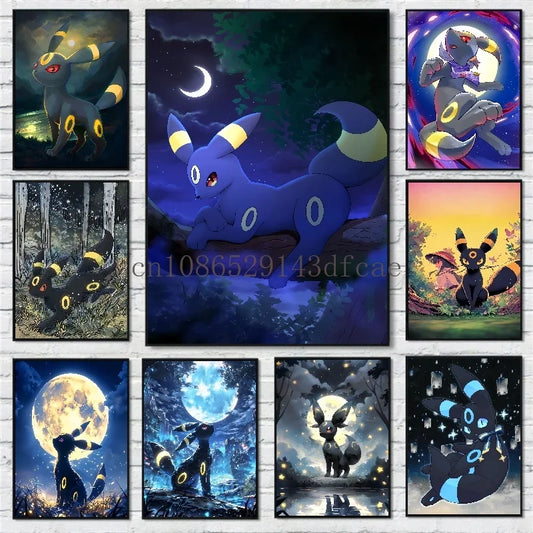 Arte de pared en lienzo HD inspirado en el anime | Póster de criatura fantástica estilo acuarela para decoración del hogar y regalos