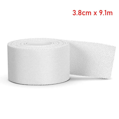 Cinta deportiva atlética de 9,1 m – Venda adhesiva de algodón impermeable para boxeo para soporte de distensiones, protección contra lesiones y envoltura deportiva (2,5/3,8/5 cm)